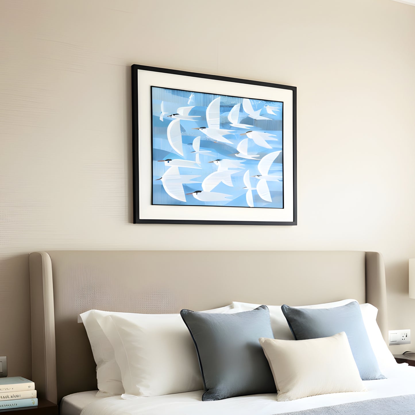 Passage – Birds inspired Leather Wall Art ~ 4 ft x 3 ft