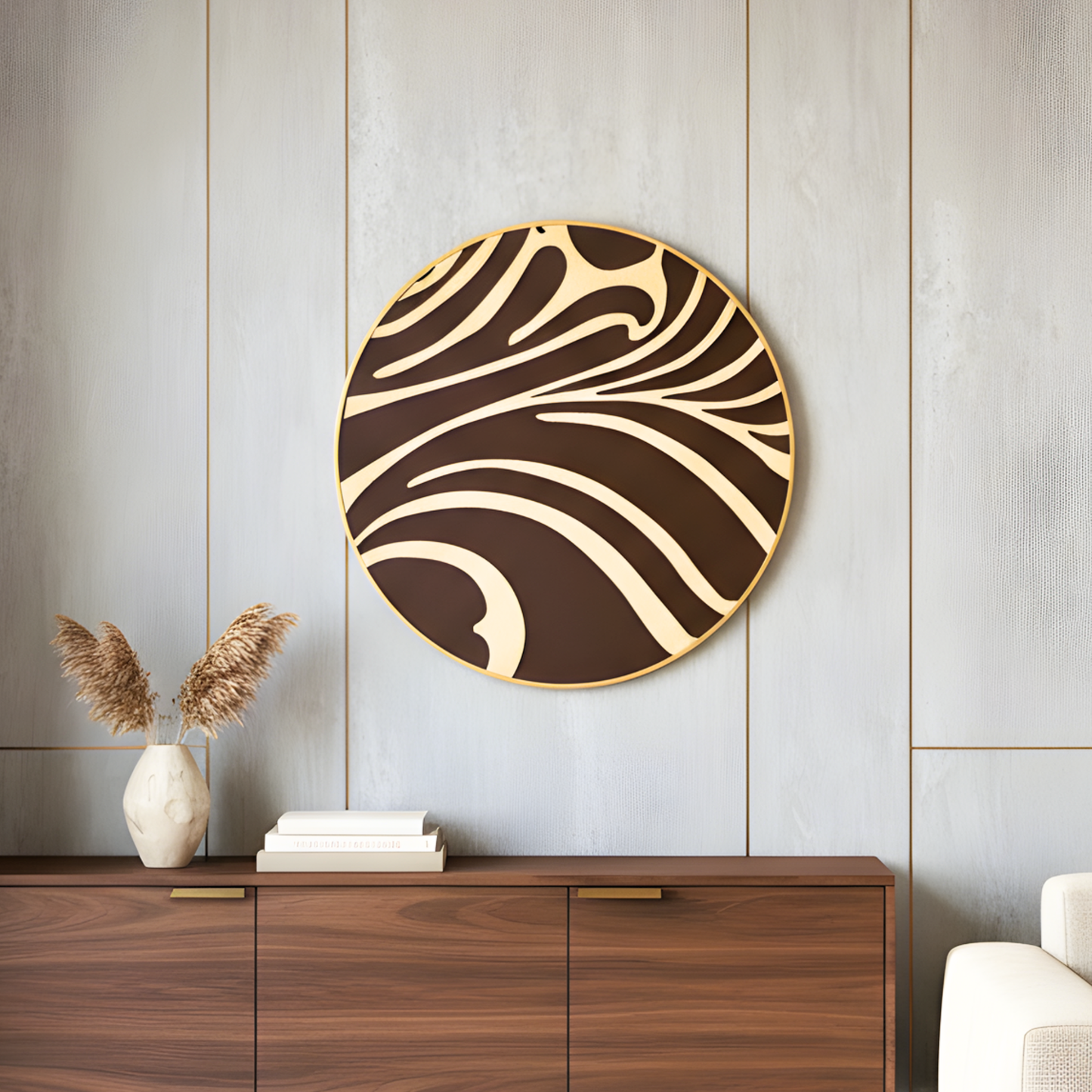 Nexus- Abstract Circular Premium Wall Art