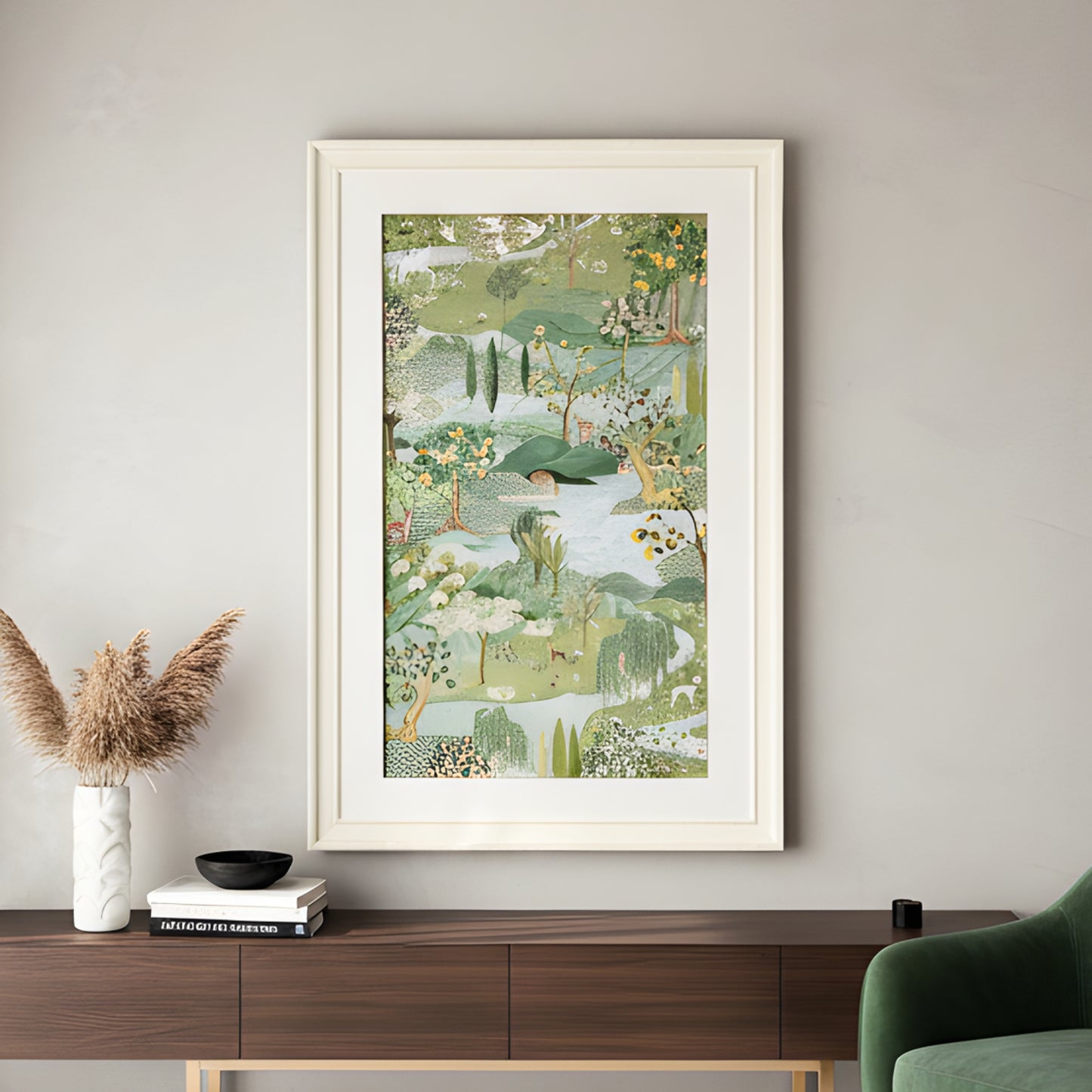 Edenia – Nature Inspired 3D detailing Premium Wall Art ~ 6 ft x 4 ft