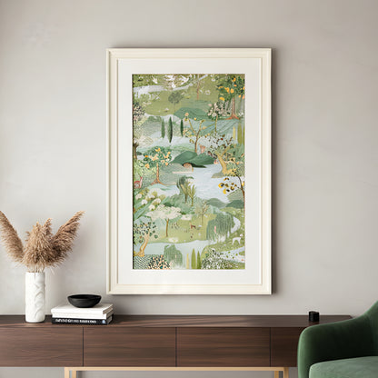 Edenia – Nature Inspired 3D detailing Premium Wall Art ~ 6 ft x 4 ft