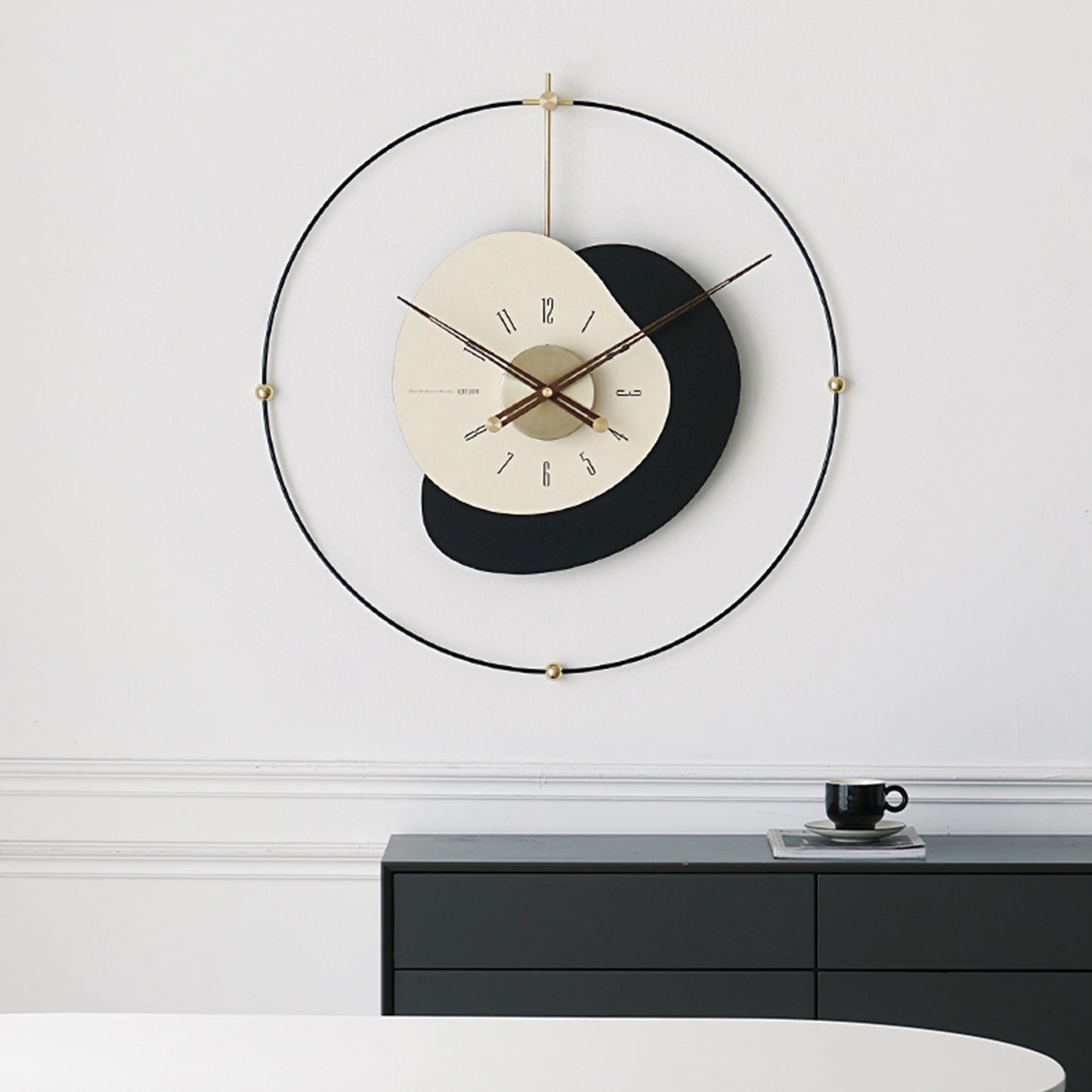 Kairos - Designer Circular Wall Clock ~ 2 feet (Dia)