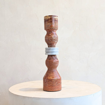 Rosso - Marble Candle Holder