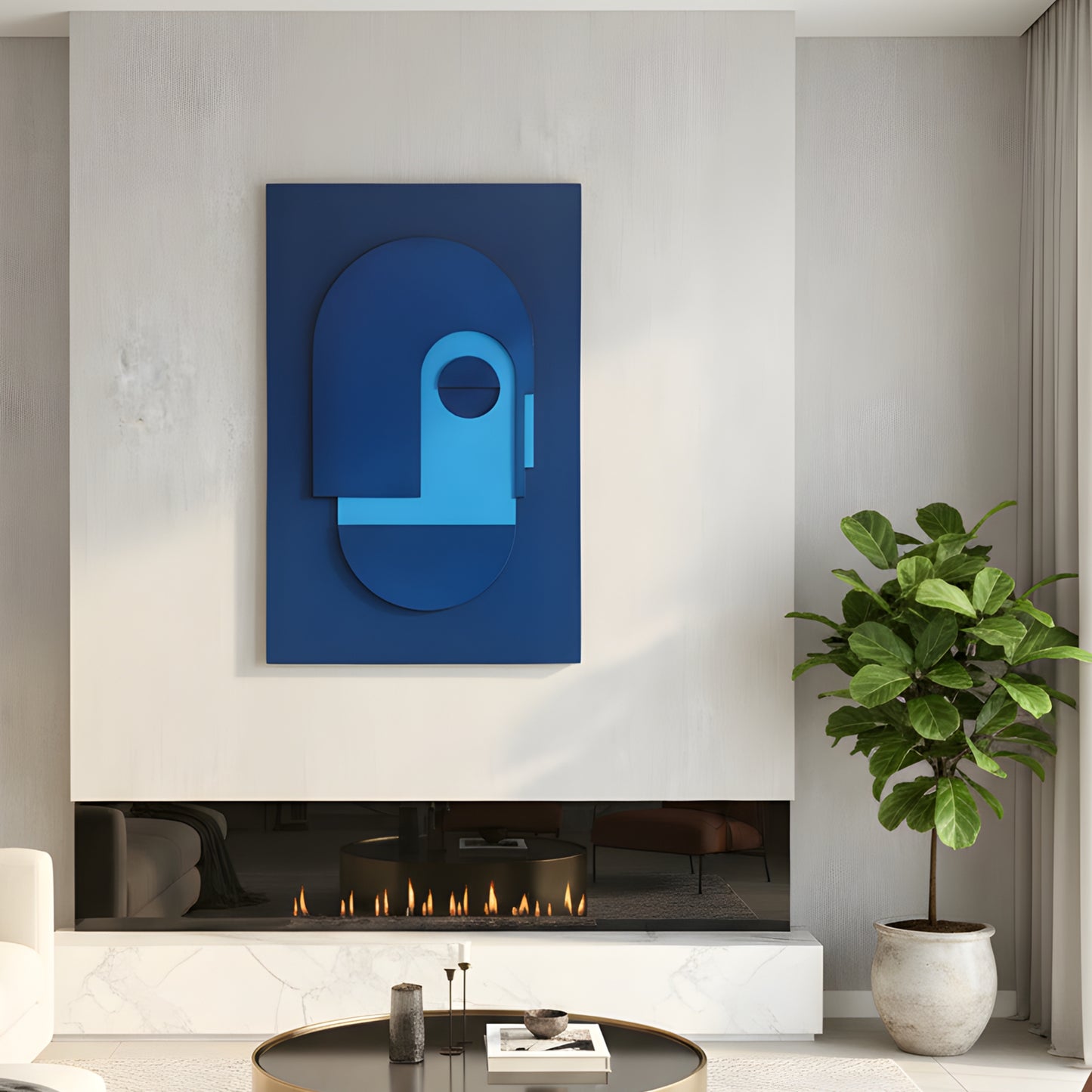 Persona - Modern Abstract Premium Wall Art ~ 3 ft x 2 ft