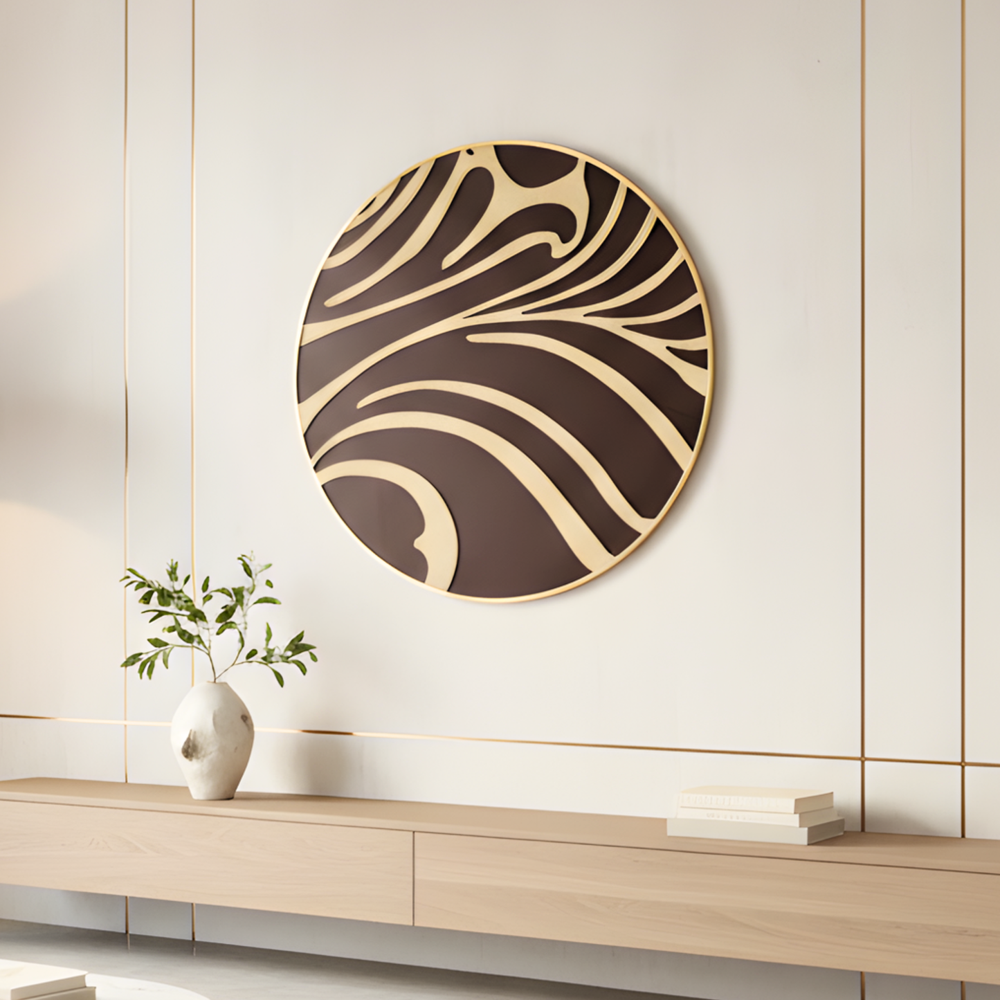 Nexus- Abstract Circular Premium Wall Art