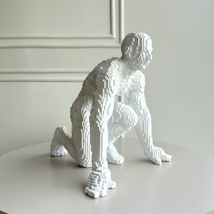 Becoming - Abstract Human Figurine ~ 1.5 feet Tall