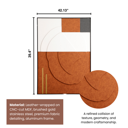The Thought Structure – Premium Textured 3D Wall Art  ~ 3.5 ft x 2.5 ft