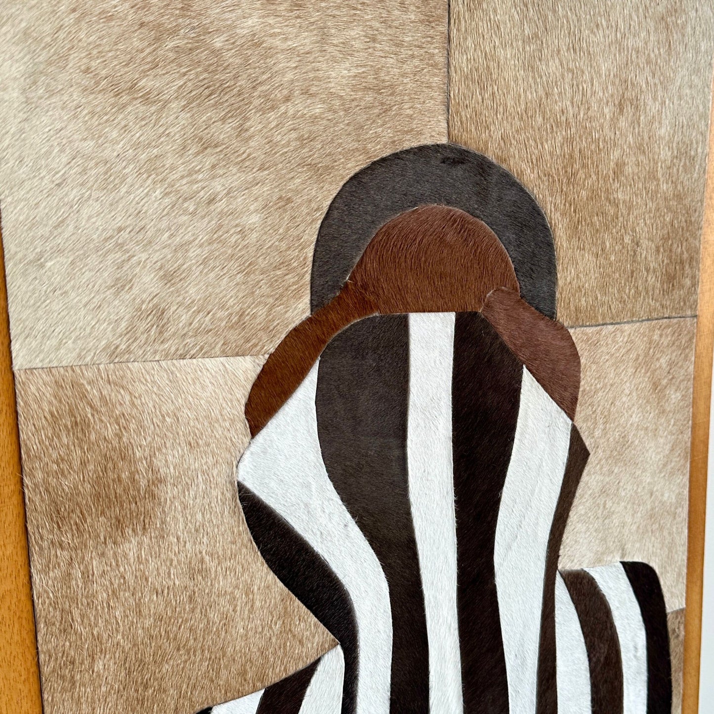 Zuri - Bovine Leather Wall Art (Set of 2) ~ 3.5 ft x 2.5 ft