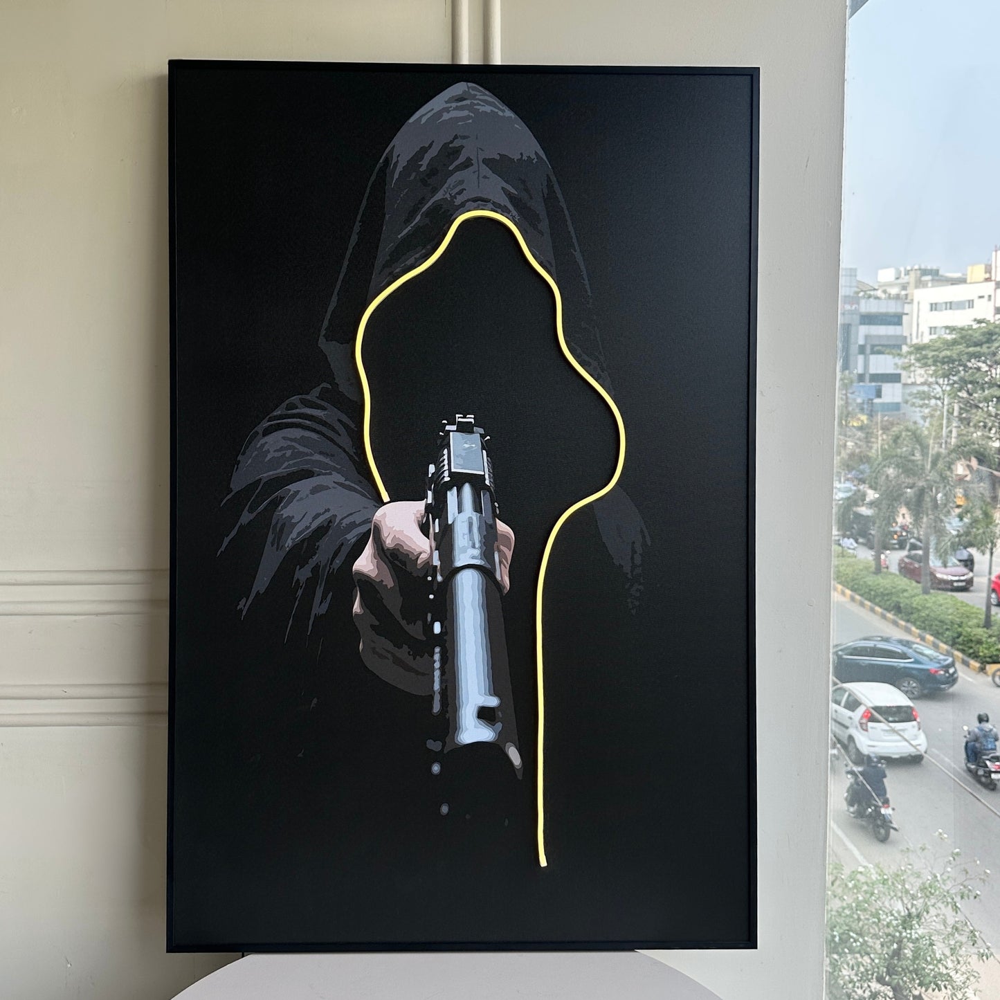 Outlaw - LED Canvas Wall Art ~ 3 ft x 4 ft