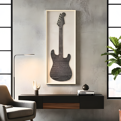 Chords - Guitar inspired Wall Art ~ 9 ft x 4 ft