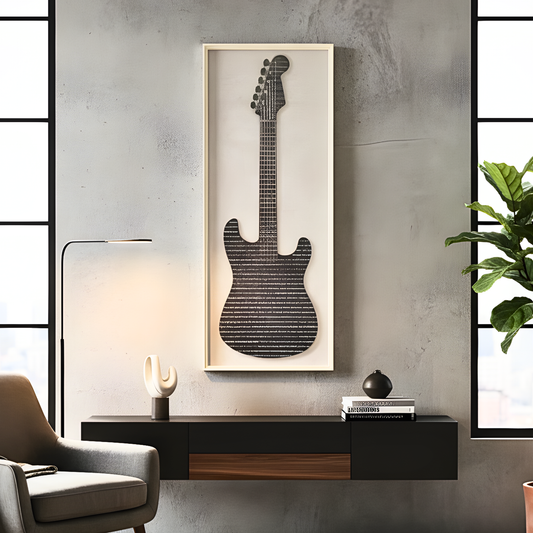 Chords - Guitar inspired Wall Art ~ 9 ft x 4 ft