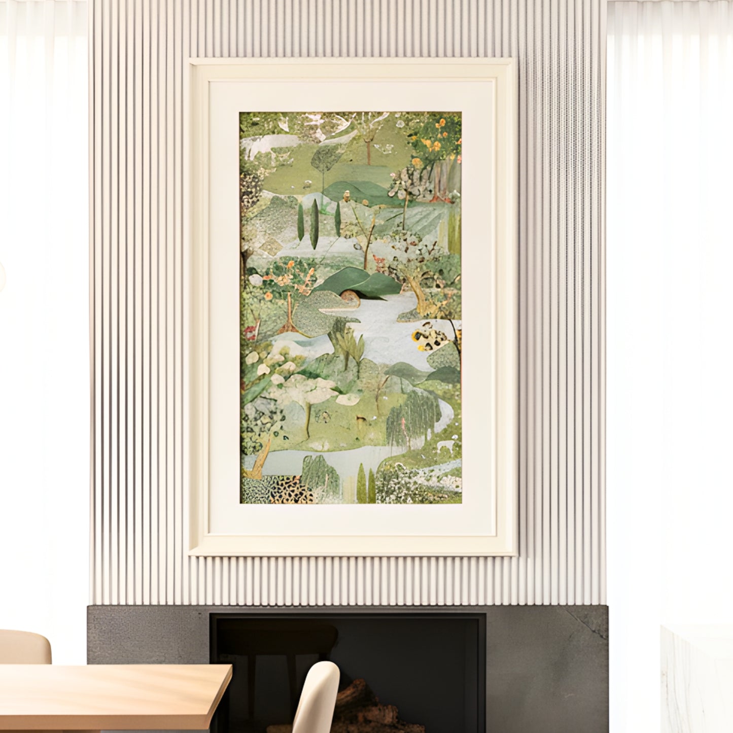 Edenia – Nature Inspired 3D detailing Premium Wall Art ~ 6 ft x 4 ft