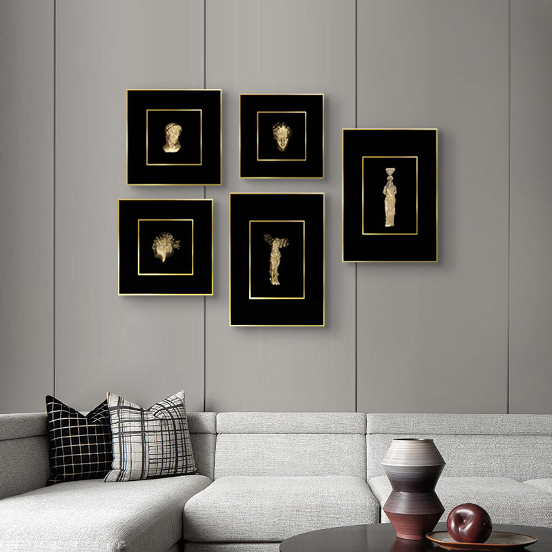 Premium Wall Art The Role Mosaic - Greek Figure Heads 3D Premium Wall Art