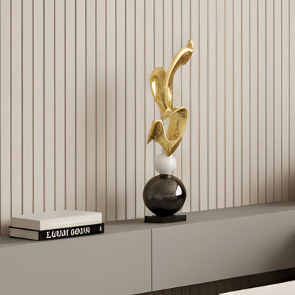 Ignis - Modern Abstract Metallic Finish Sculpture ~ 2.5 Feet Tall