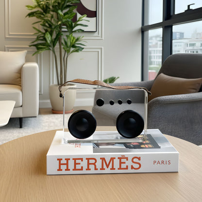 Rewind - Crystal Vintage Radio Showpiece - Style 3