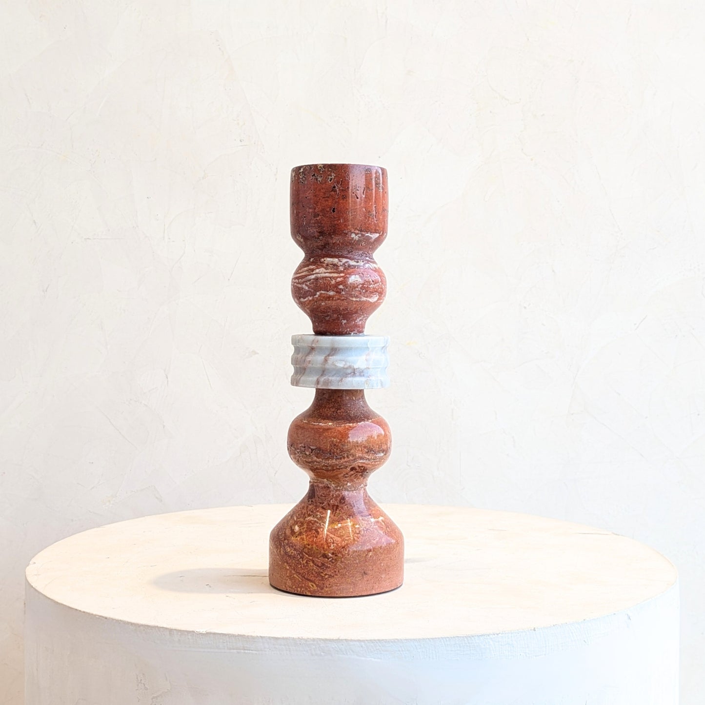 Rosso - Marble Candle Holder