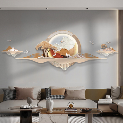 Whispers of the Meadow - Nature Themed Premium 3D Wall Art - Style 1 ~ 7 Feet Long
