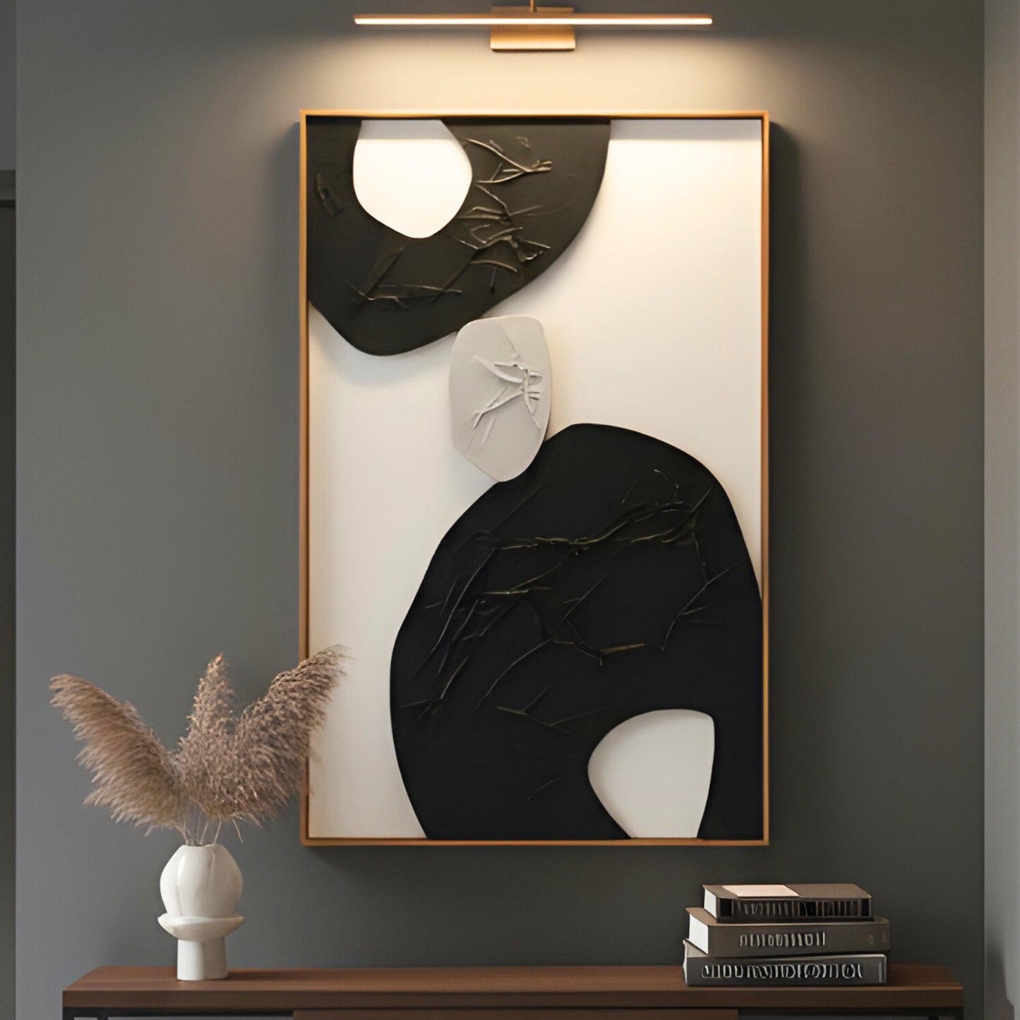 Equis - Modern Abstract Premium Wall Art ~ 4 ft x 2.5 ft