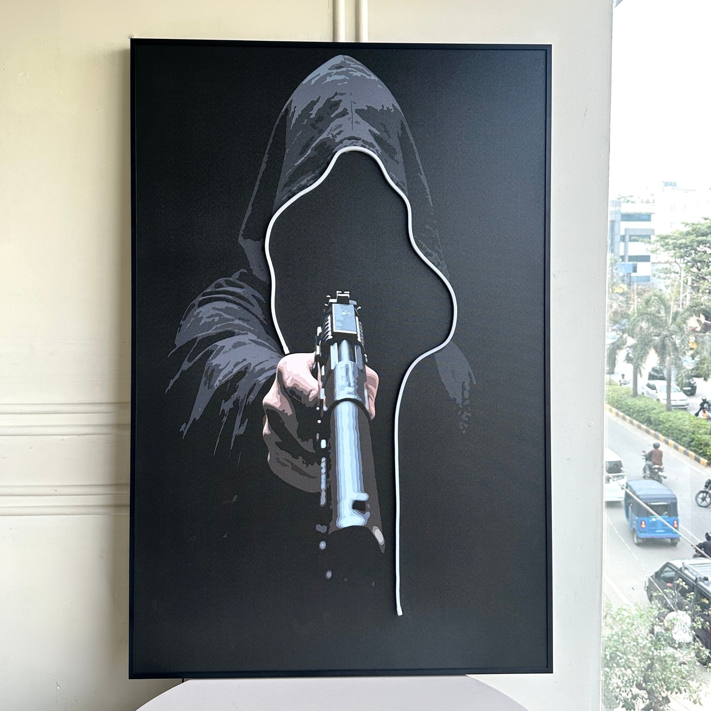 Outlaw - LED Canvas Wall Art ~ 3 ft x 4 ft