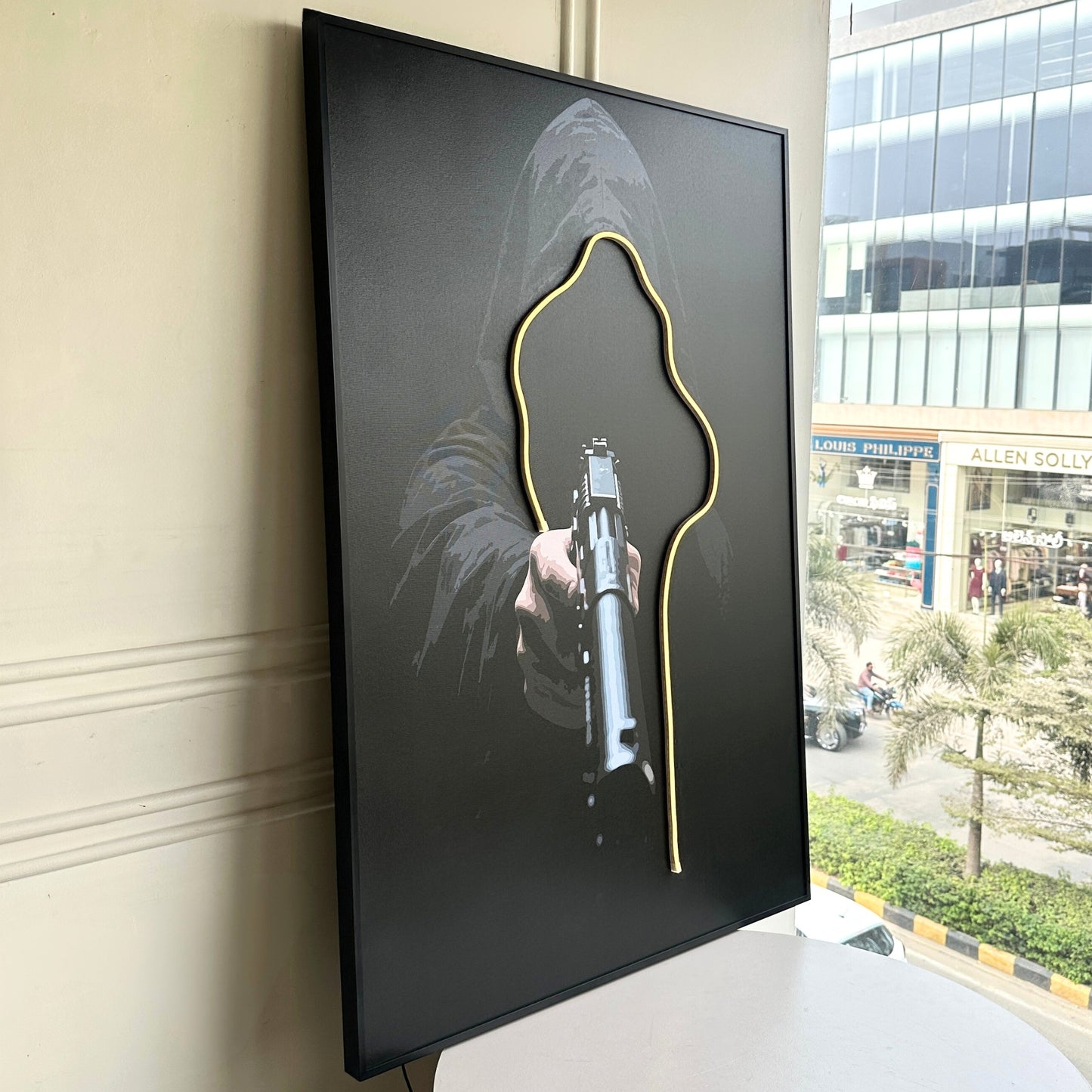 Outlaw - LED Canvas Wall Art ~ 3 ft x 4 ft