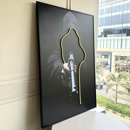 Outlaw - LED Canvas Wall Art ~ 3 ft x 4 ft