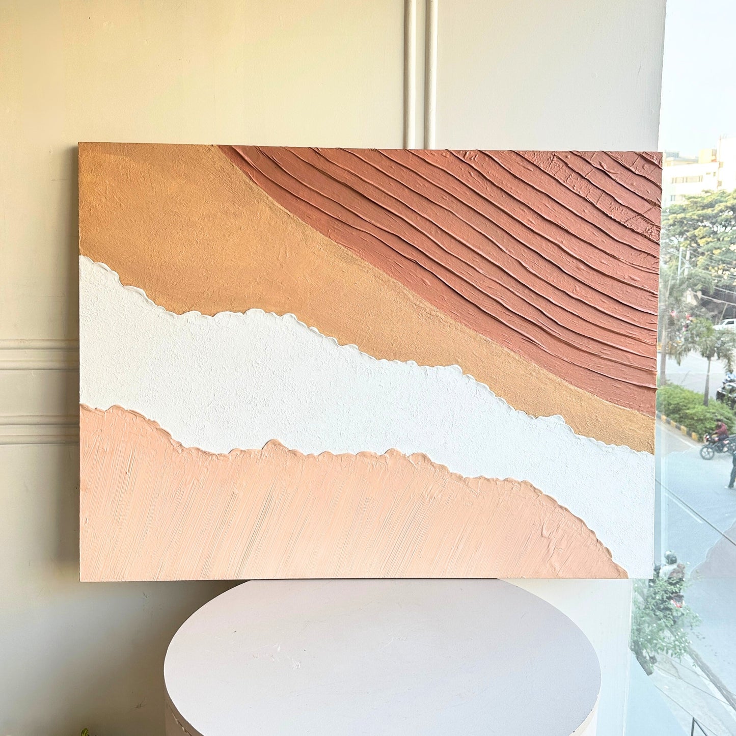 Dune - Modern Abstract Textured Wall Art ~ 4 ft x 3 ft