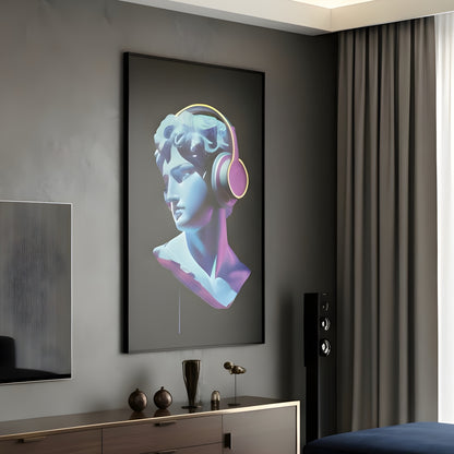 Rhythm - Music Themed David LED Wall Art ~ 3 ft x 4 ft