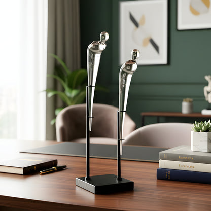 Parallel - Abstract Couple Figurine ~ 2 ft Tall