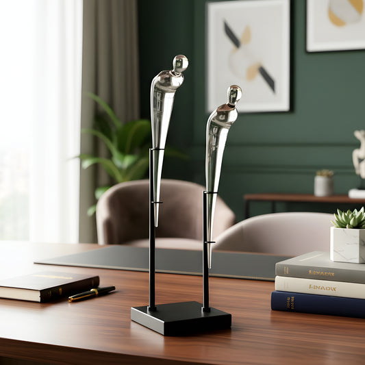 Parallel - Abstract Couple Figurine ~ 2 ft Tall