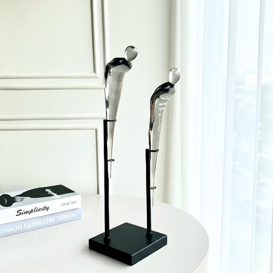 Parallel - Abstract Couple Figurine ~ 2 ft Tall