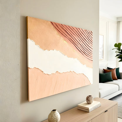 Dune - Modern Abstract Textured Wall Art ~ 4 ft x 3 ft