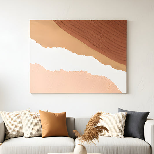 Dune - Modern Abstract Textured Wall Art ~ 4 ft x 3 ft