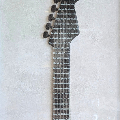Chords - Guitar inspired Wall Art ~ 9 ft x 4 ft