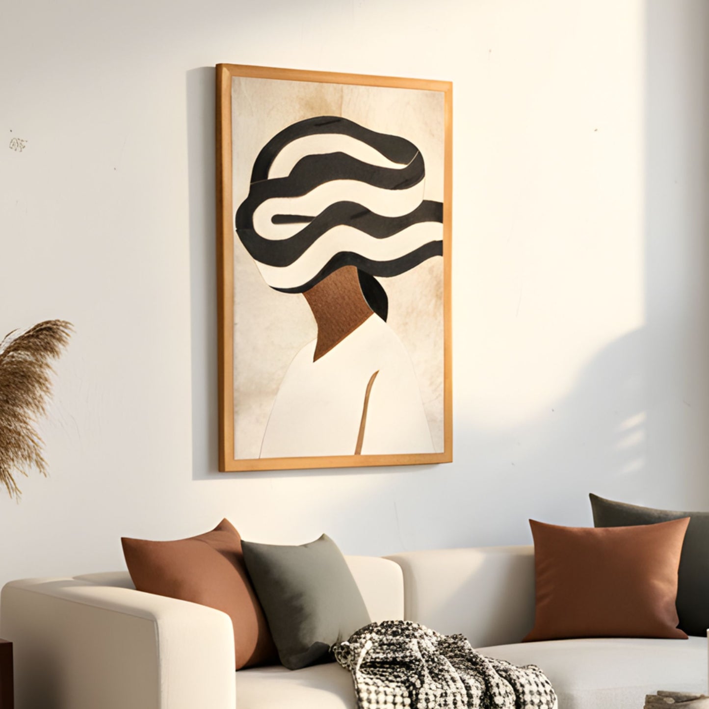 Zuri - Bovine Leather Wall Art (Set of 2) ~ 3.5 ft x 2.5 ft