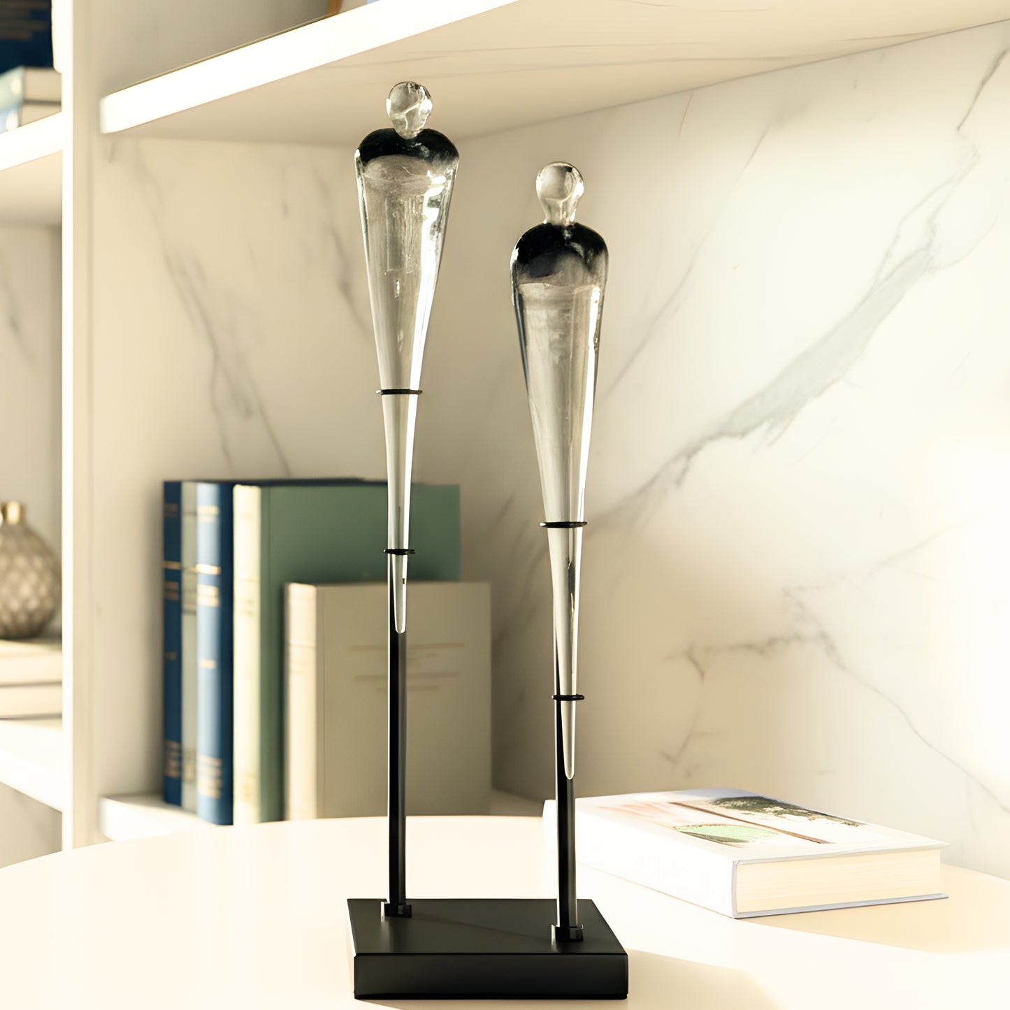 Parallel - Abstract Couple Figurine ~ 2 ft Tall