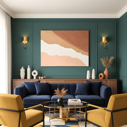 Dune - Modern Abstract Textured Wall Art ~ 4 ft x 3 ft