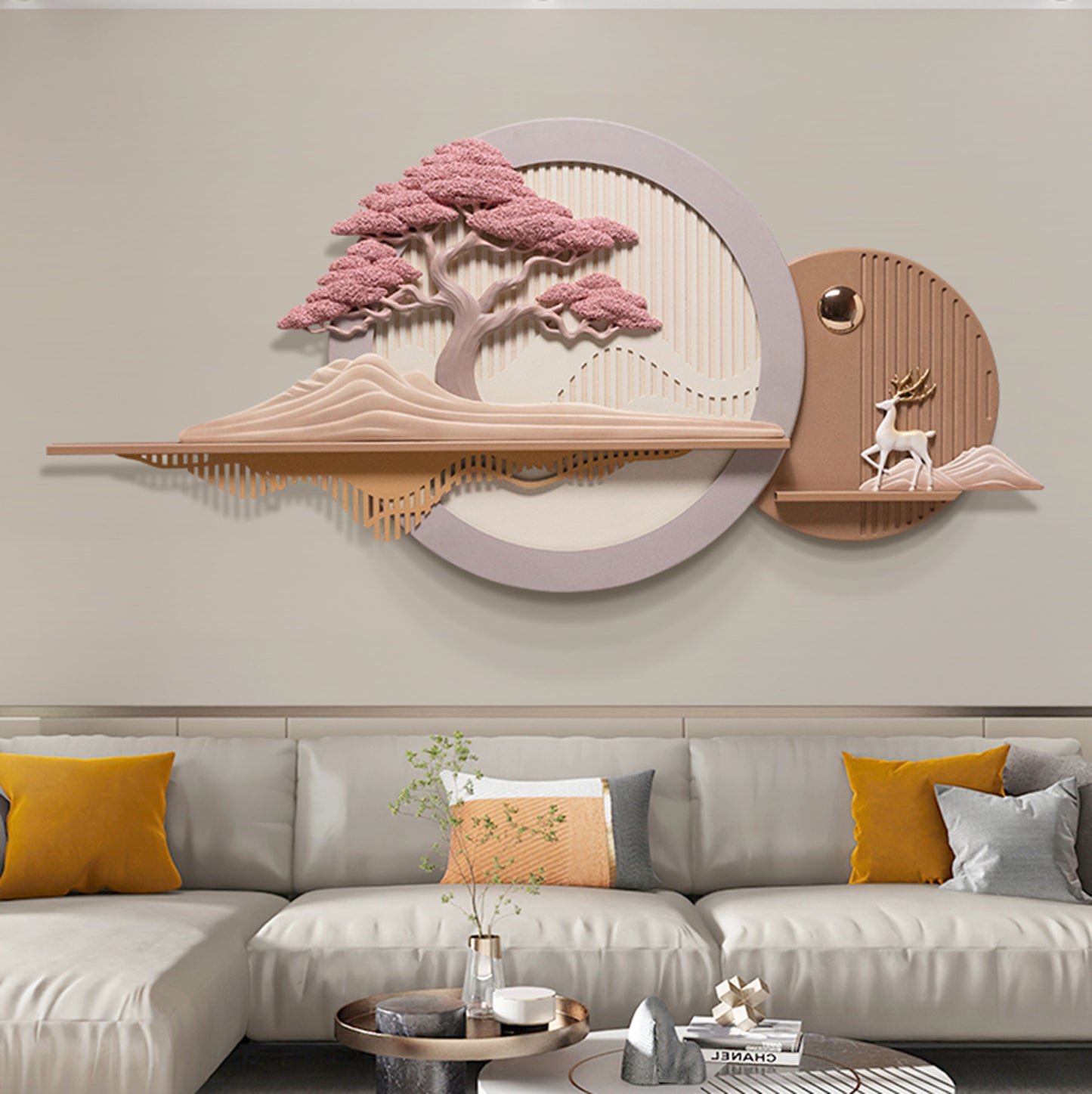 Garden of Chi - Nature Scenery Inspired Premium Wall Art ~ 6 feet Long