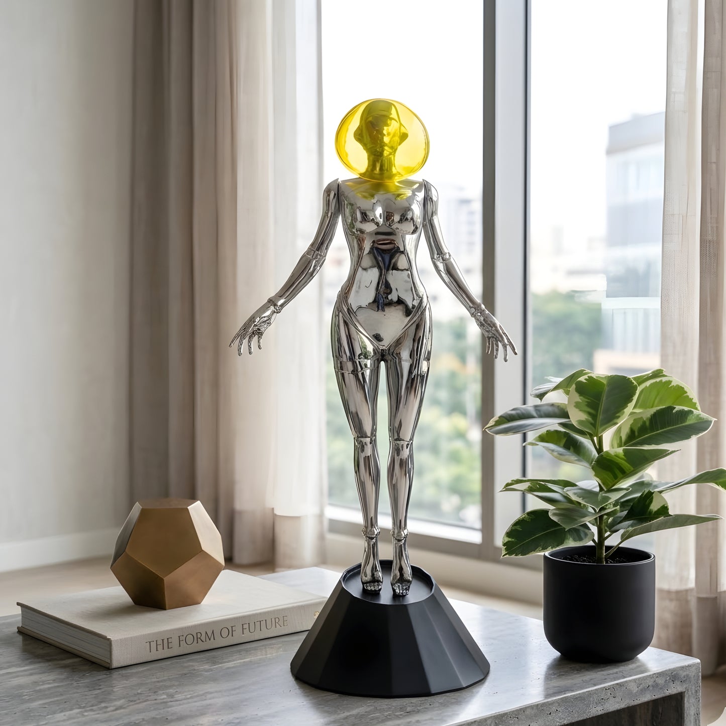 The Awakened - Futuristic Human Figurine ~ 2 ft Tall