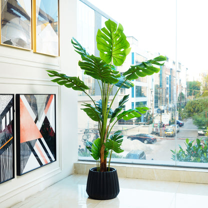 Frosty Monstera Haven - 5 Feet Tall Artificial Plant