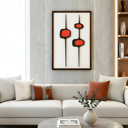 Pulse - Modern Abstract Premium Wall Art ~ 3 ft x 2 ft