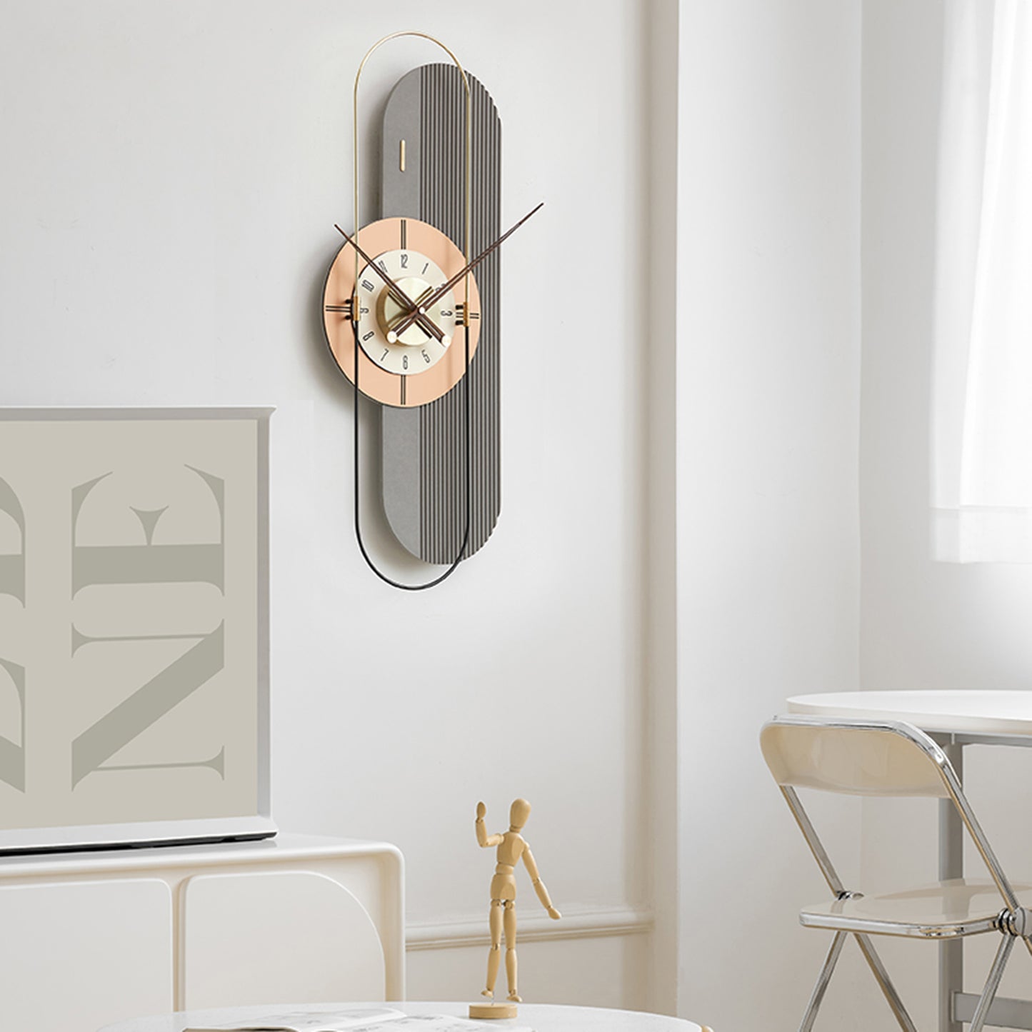 Chronos - Designer Vertical Wall Clock - Style 3
