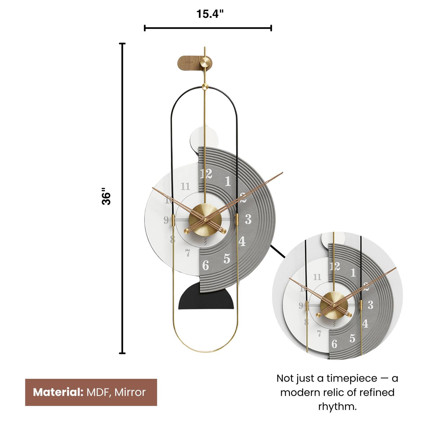 Matter of Perspectives Luxe Wall Clock - Style 2