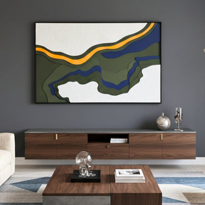 Traverse - Modern Abstract Layered Wood Wall Art ~ 4 ft x 2.5 ft