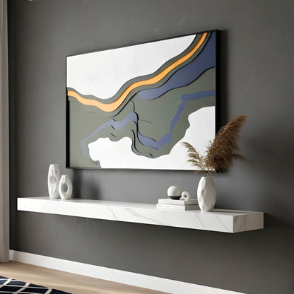 Traverse - Modern Abstract Layered Wood Wall Art ~ 4 ft x 2.5 ft