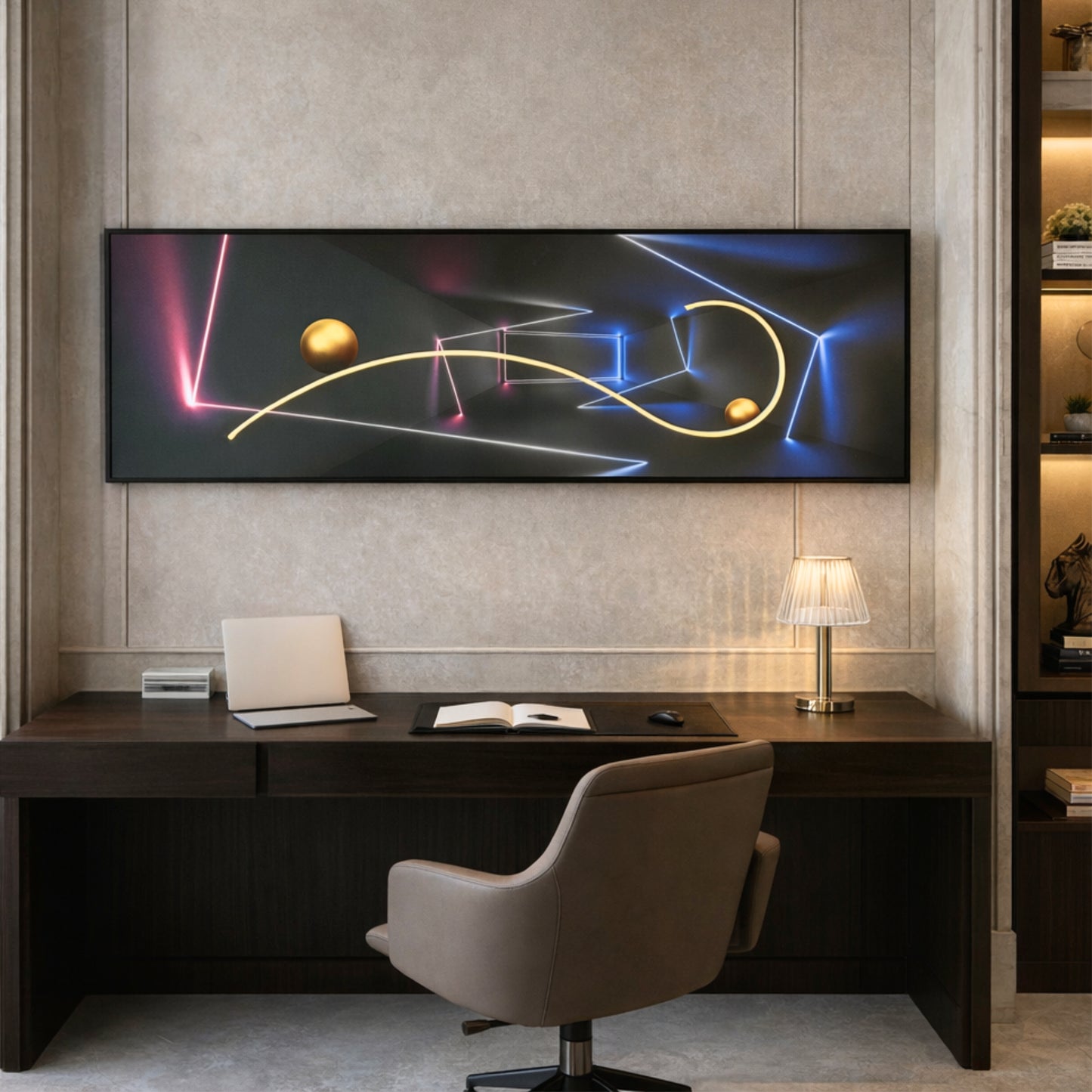 Pulse - Modern Abstract LED Wall Art ~ 5 ft long