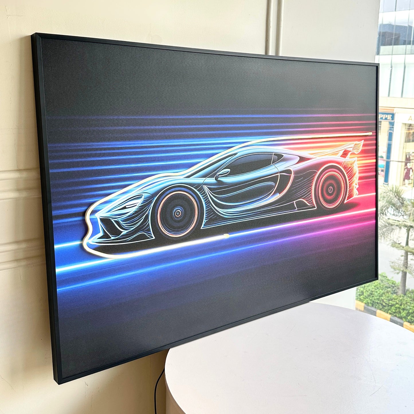 Overdrive - Car Themed LED Wall Art ~ 4 ft x 3 ft