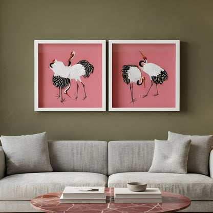 Sway – Japanese Cranes inspired Premium Wall Art
