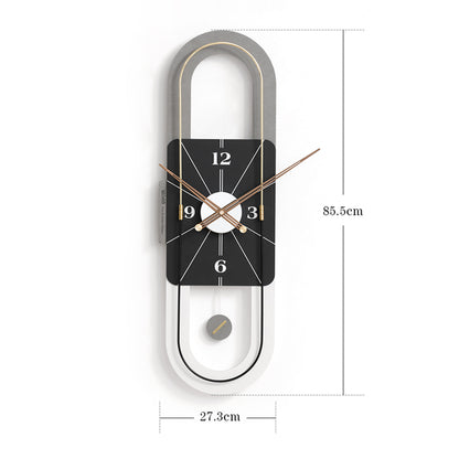 Chronos - Designer Vertical Wall Clock with Pendulum - Style 2