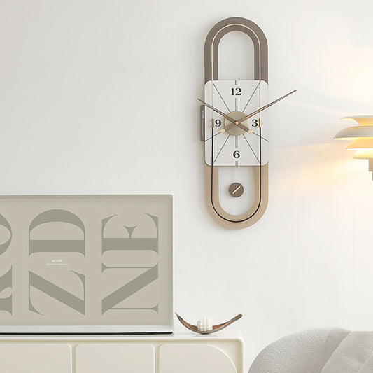 Chronos - Designer Vertical Wall Clock with Pendulum - Style 1