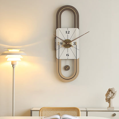 Chronos - Designer Vertical Wall Clock with Pendulum - Style 1