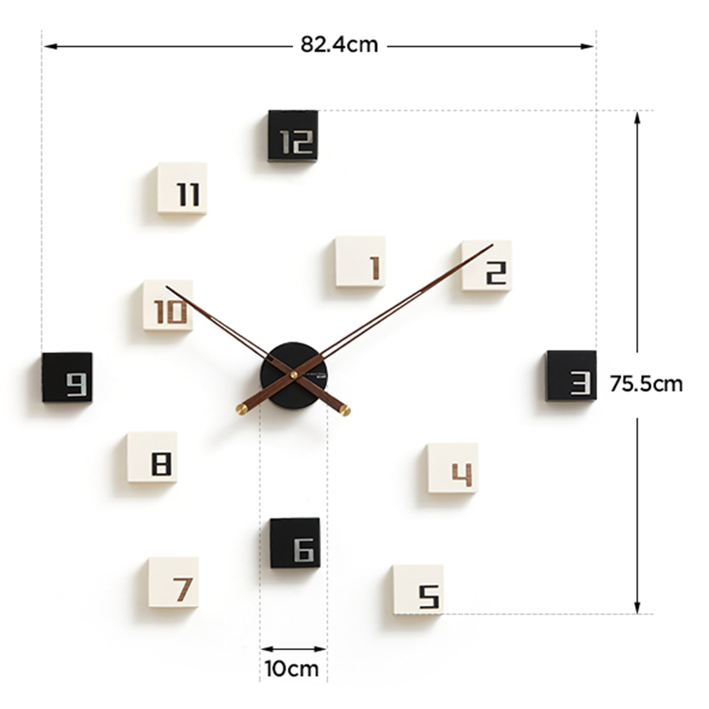 Eye of the Hurricane - Designer Wall Clock - Style 3 ~ 3 x 2.5 ft